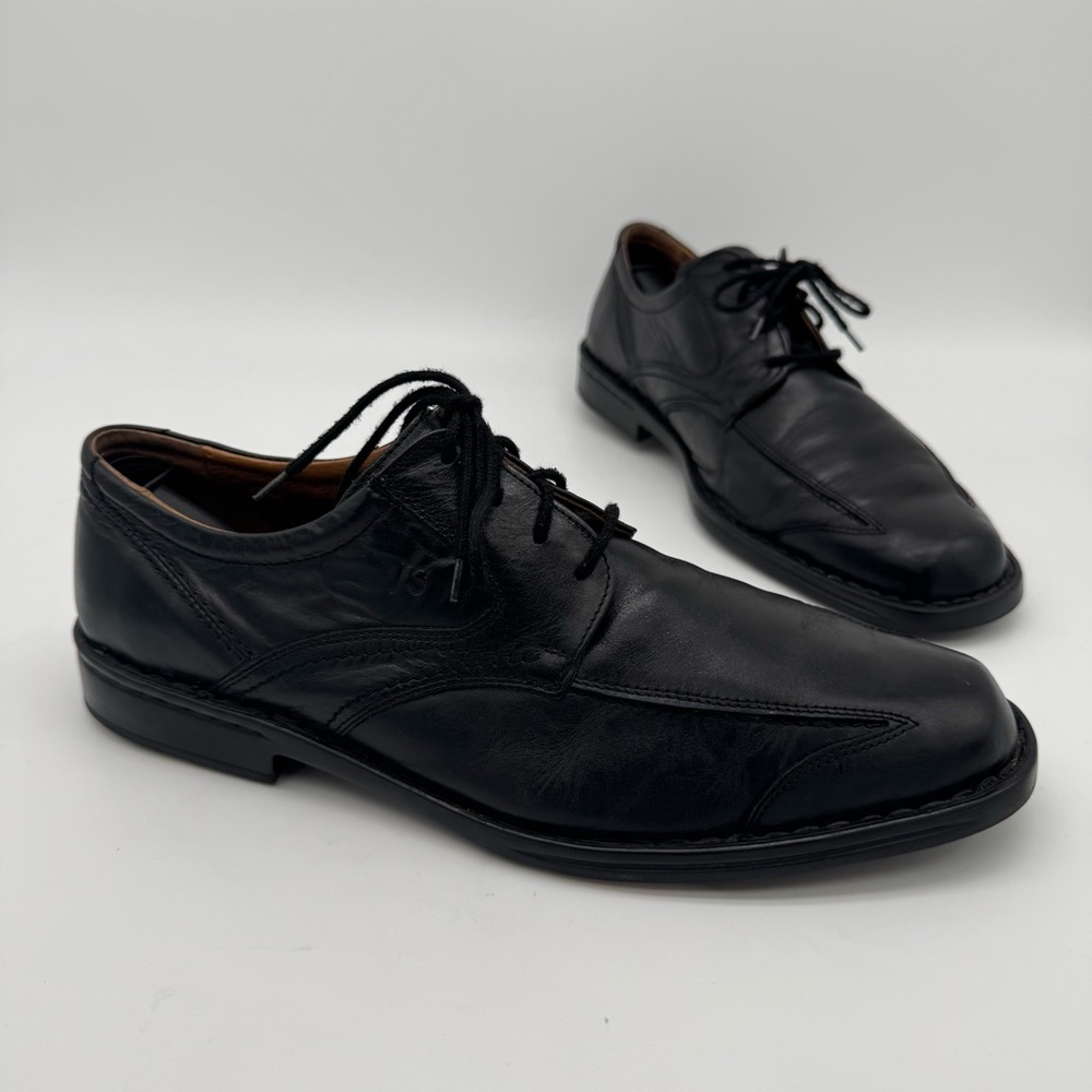 Josef Seibel Douglas Black Leather Oxford Size 45/11-11.5